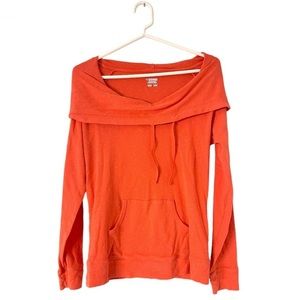 Columbia Women’s Coral Pink/Orange Cowl Neck Pullover Hoodie